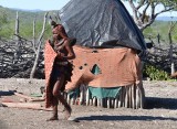Himba and blanket